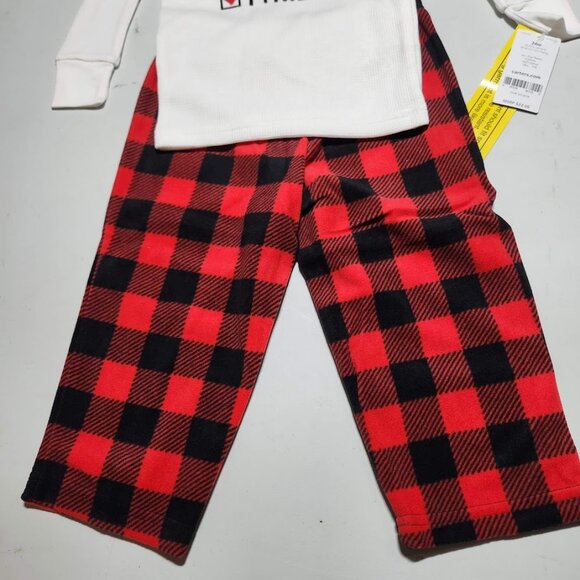 NEW Carter's Size 24M Baby Girl Christmas Outfit pajamas toddler pjs pants shirt - Picture 4 of 7